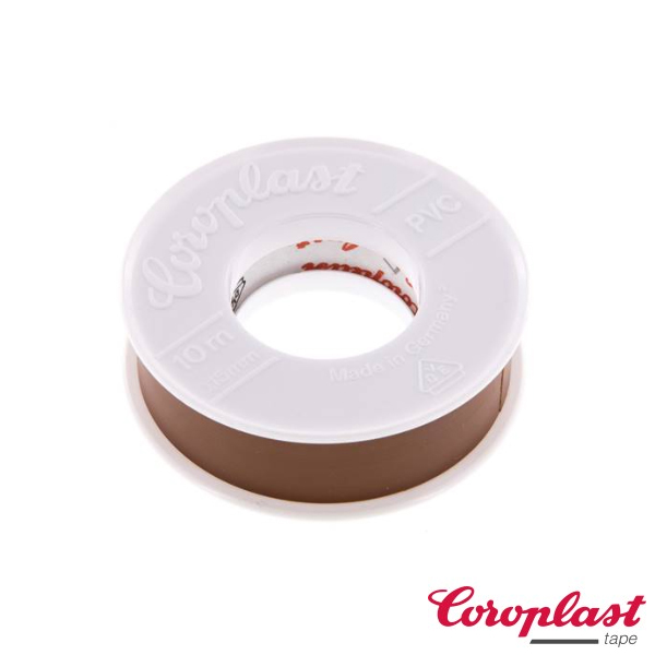 Coroplast isolatietape 15mm 10m bruin