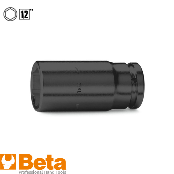 Beta 720l 1/2 slagmoerdop lang 6k 10mm