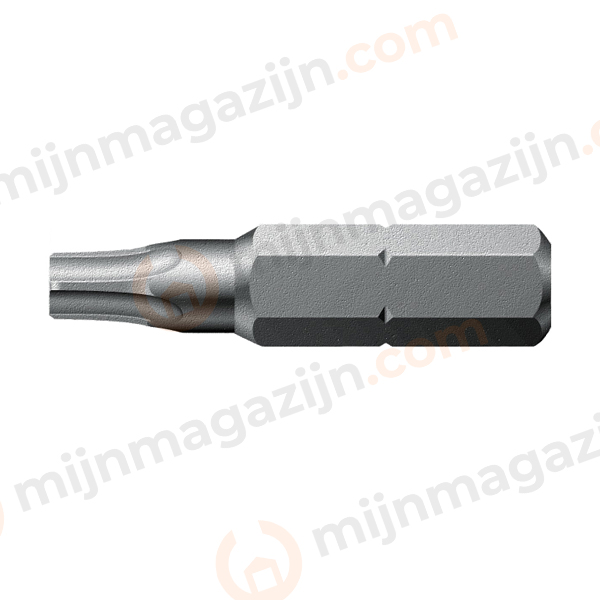 1/4 insertbit TORX T27H L=25mm Met gaatje in punt
