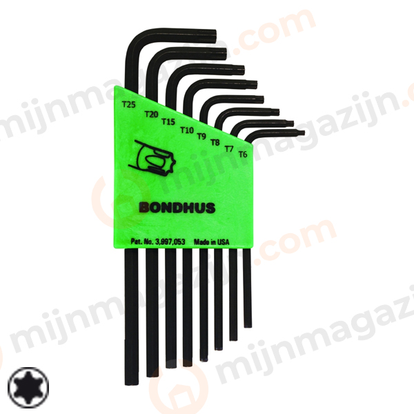 Bondhus set Torx T6-T25 lang zonder kogel