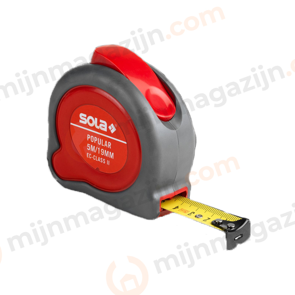 Rolbandmaat 5mtr Popular PP5 EG-Klasse 2 SB