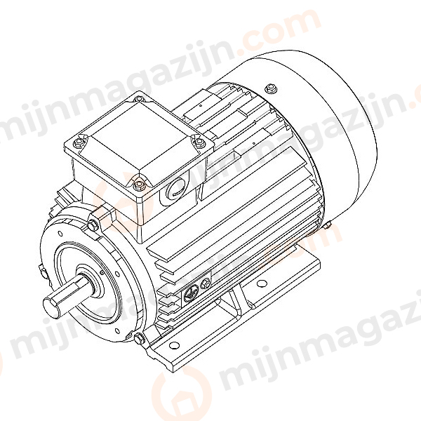 Motor 0.09kW 230/400V 1500rpm BN56 09mm B14A