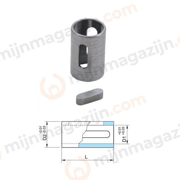 Reductiebus 14x19x40mm incl. spie