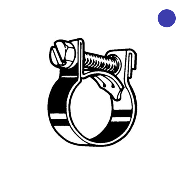 ABA mini slangklem RVS A2 NR.10, 9-10.5mm