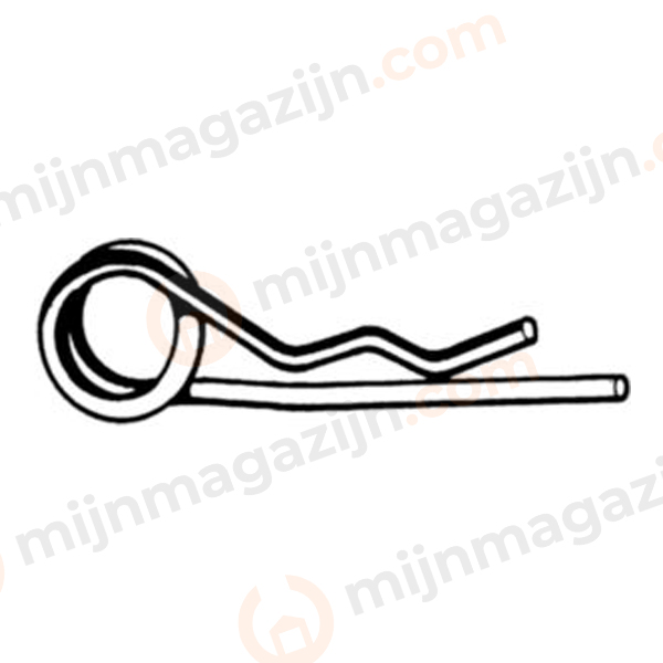 D11024 Borgclip dubbel 5.0 (=4.5 mm) EVZ