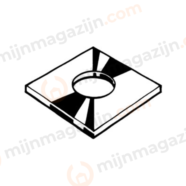 D436 4K-sluitplaat 12x40x4 EVZ