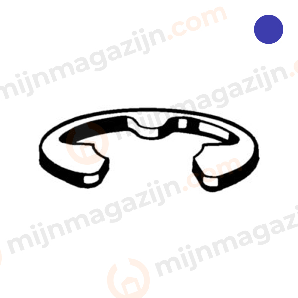 D6799 Asborgring groef 4mm RVS