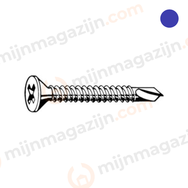 D7504O Plaatschroef zelfb VK PZ 4.2x25mm RVS A2
