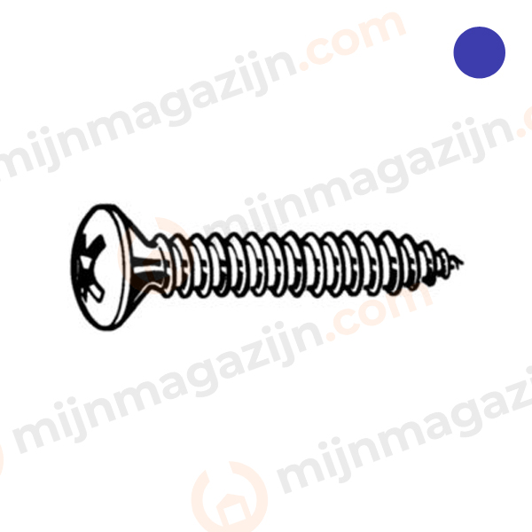 D7983CH Plaatschroef BVK PH 4.8x19mm RVS A4