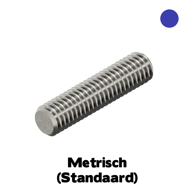 D976-1 RVS A4 draadstang 1mtr M8