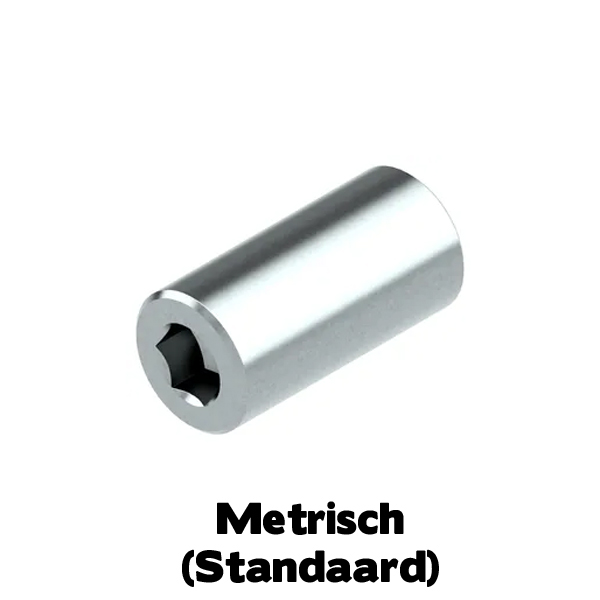 Ronde moer met binnenzeskant EVZ M6x10x20mm