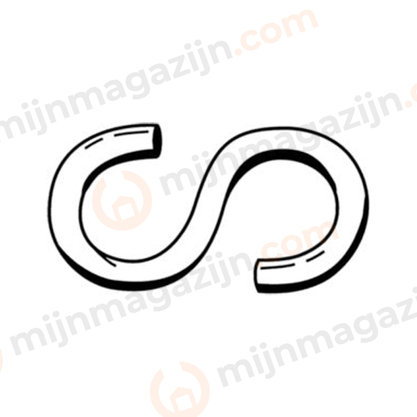 S-Haak 3mm L=30mm opening 6mm EVZ