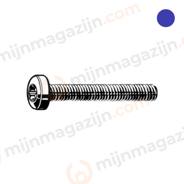 I14583 Bolkop Torx RVS A4 M8X30