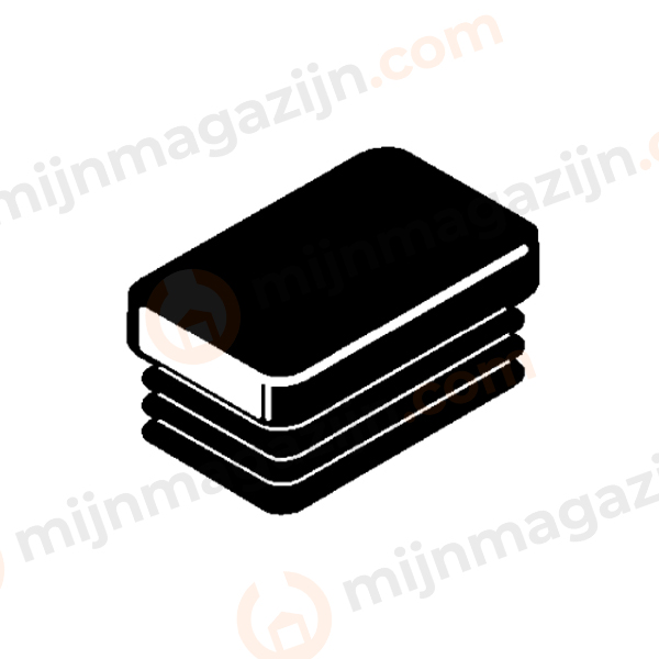 Meubeldop rechthoek 40-20mm d:1-2mm