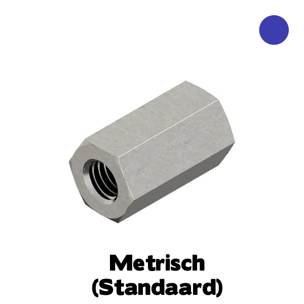 D6334 Verbindings/koppelmoer 3xD M10 RVS A4