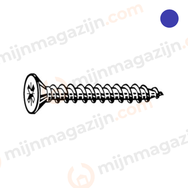 Spaanplaatschroef VK PZ2 RVS A4 3.5x25mm