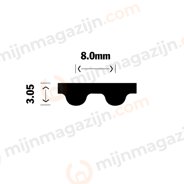 ConCar Tandriem 1040-S8M-30