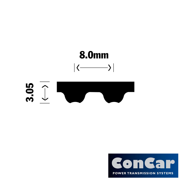 ConCar Tandriem 1056-S8M-20