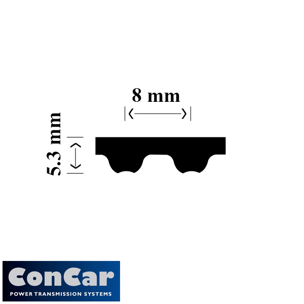 ConCar Tandriem 896-S8M-20