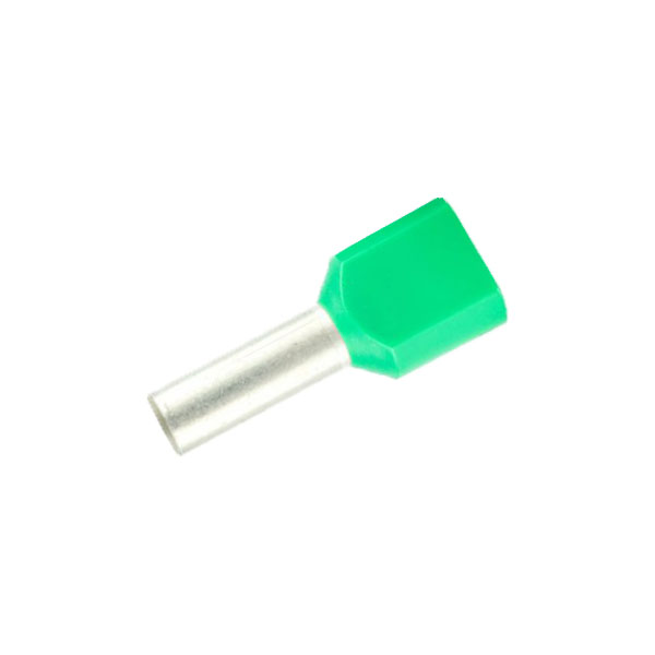 Adereindhulsjes 16mm L=14mm twin groen WE 50st.