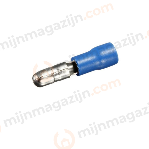 Kabelschoen kogelpin 4mm blauw 100st.