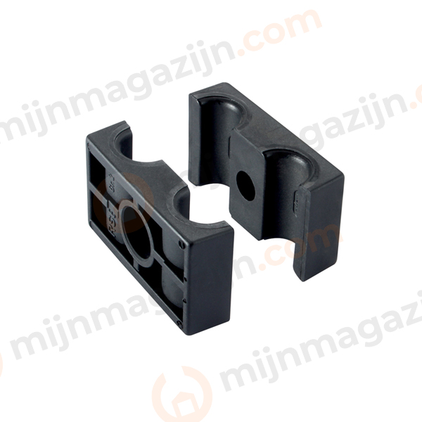 Buisklem 2x22mm grootte B3 Zwart, per paar