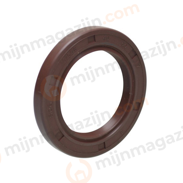 Oliekeerring WAS 25x47x8 FKM (Viton) RVS veer