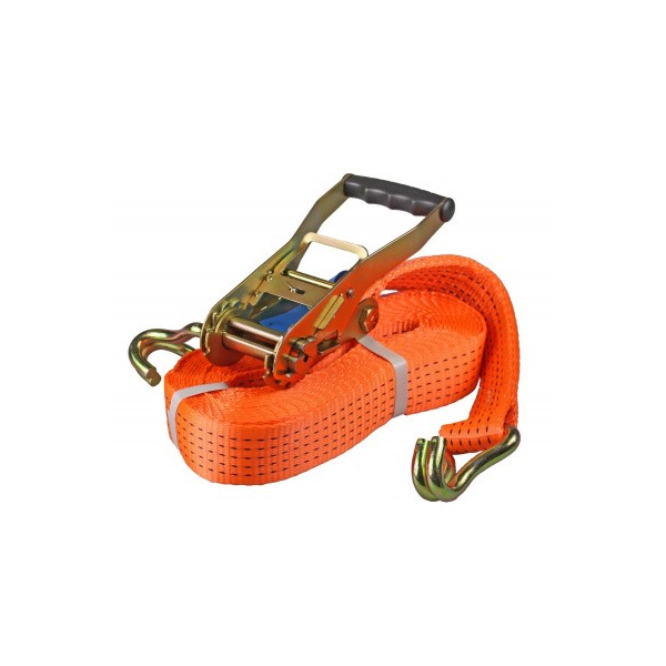 Sjorband 2delig 50mm met RVS ratel l=10m