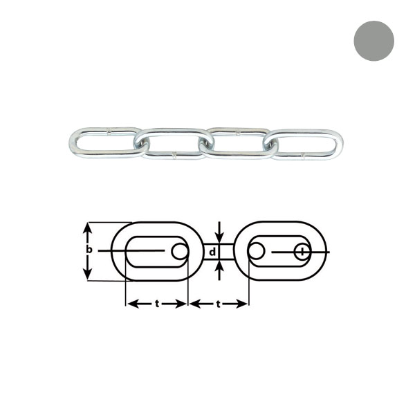 Voetketting 763 EVZ 3mm (bundel 30m)