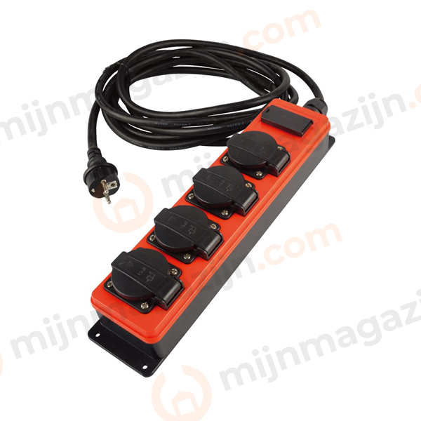 Verdeelblok socketmasterQwatt10mtr 3×2.5mm2 4x16amp