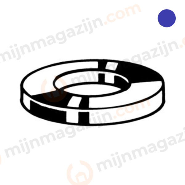 Sluitring D125A RVS A2 3/8″ (9.9×19.05)