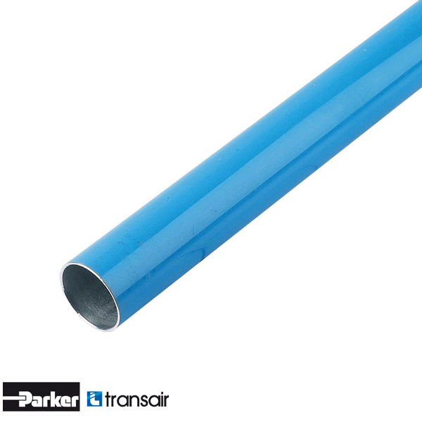 Transair 1006A25 04 00 buis alu blauw 25×22 L=6m