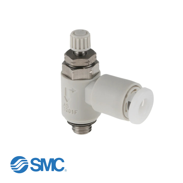 SMC AS1201FG-M5-04 snelh.reg.vent RVS M5x4mm