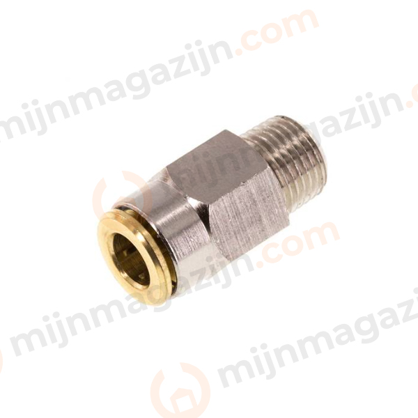 Insteekkopp. hogedruk recht 6mm x 1/8″