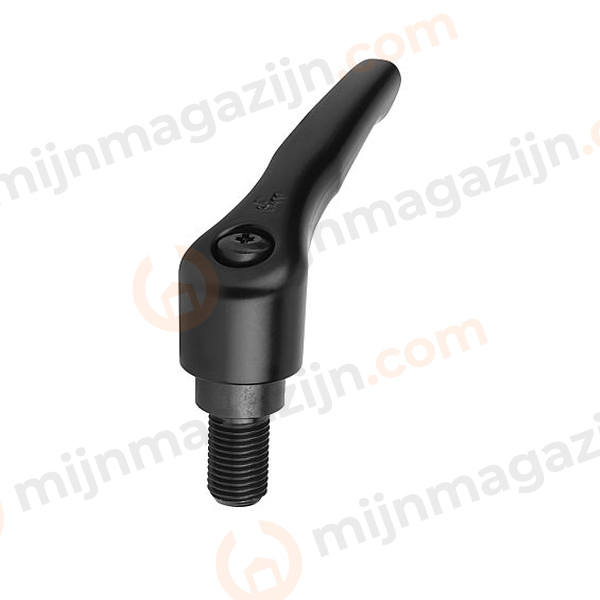 Klemhefboom staal zwart bu.dr. M6x25