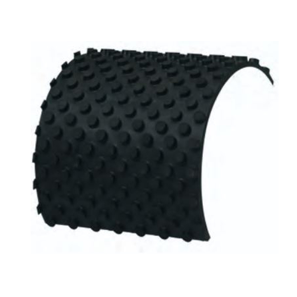 Laminop rolbekleding zwart /m2