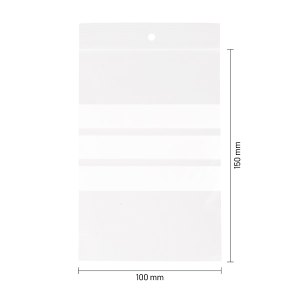 Gripzakje met schrijfvlakken 150x200mm LPDE 90