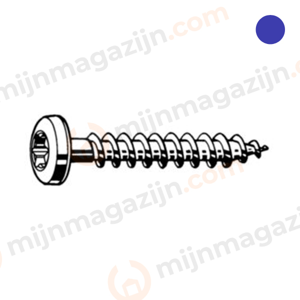 Bolkop schr. 4.0×25 TX20 verst. kop A4