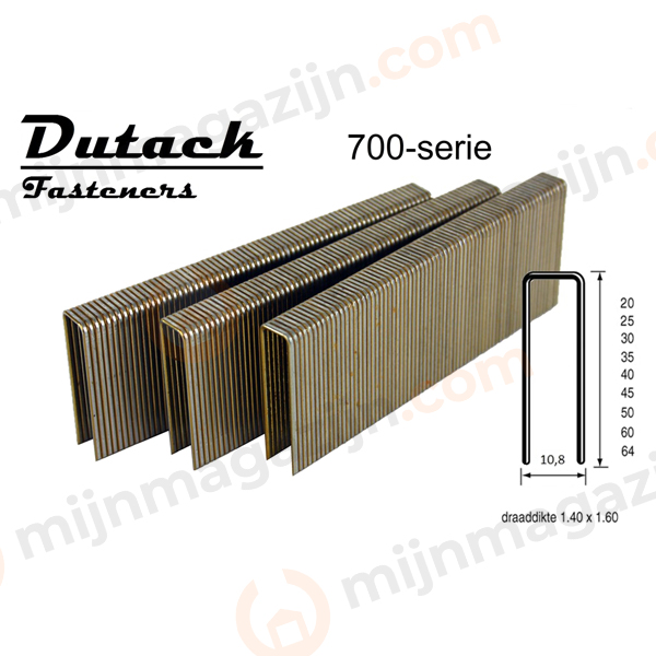 Dutack nieten 700 L=19mm br=10.6mm verz. ds.10.000s