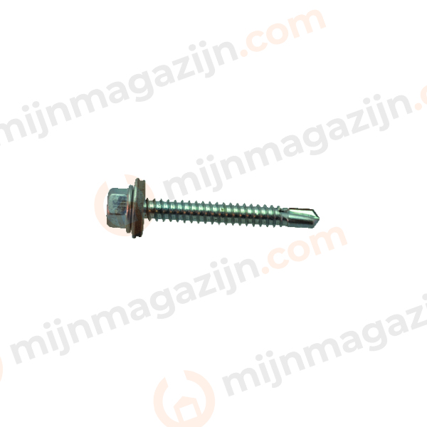Dak/gevel zelfb. schroef 6.3×100 6k met epdm ring