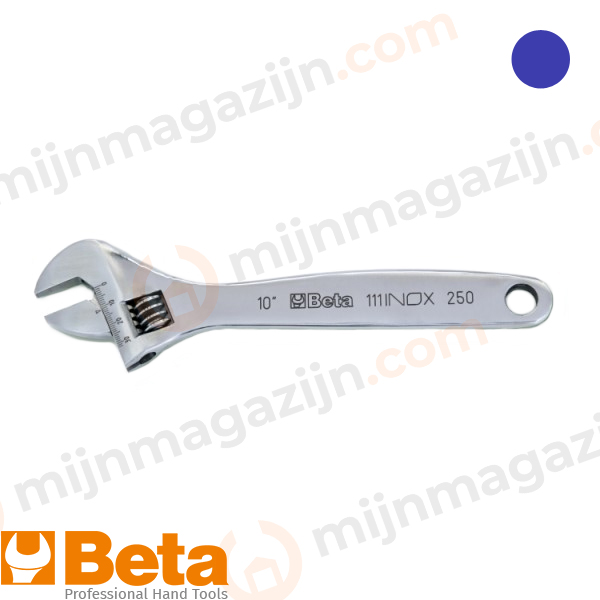 Beta 111INOX verstelbare moersleutel RVS 200mm