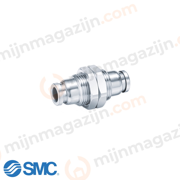 SMC KQB2E10-00 RVS/MS push-in schotdoorvoer 10mm