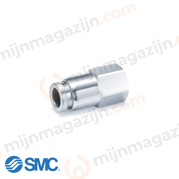 SMC KQB2F12-G03 RVS/MS push-in vrouw 12×3/8