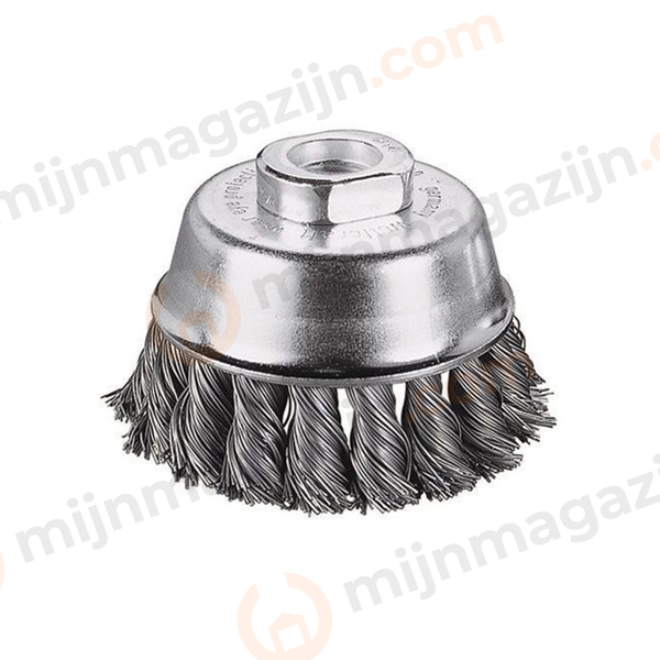 Komborstel RVS getordeerddraad 0.35 M14 65mm