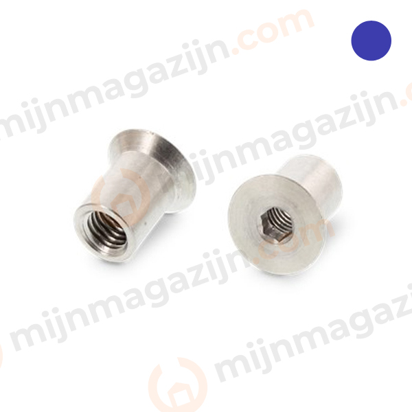 Hulsmoer VK BZK RVS A4 M3x7