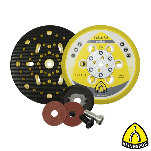 Klingspor klitsteunschijf 150mm M8-5/16 soft