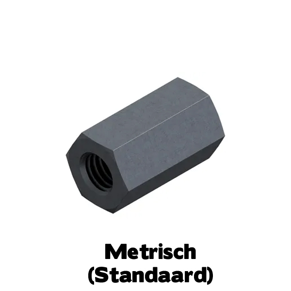 D6334 Verbindings/koppelmoer 3xD M10 Staal