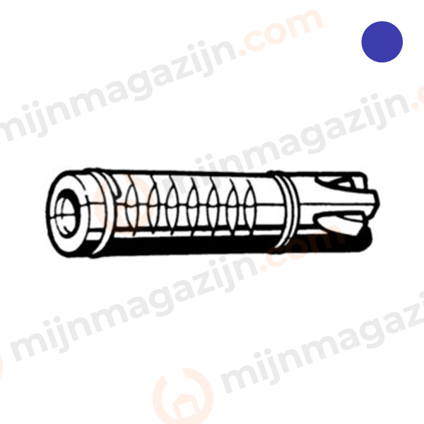 Keilbouthuls M10x60 RVS A4