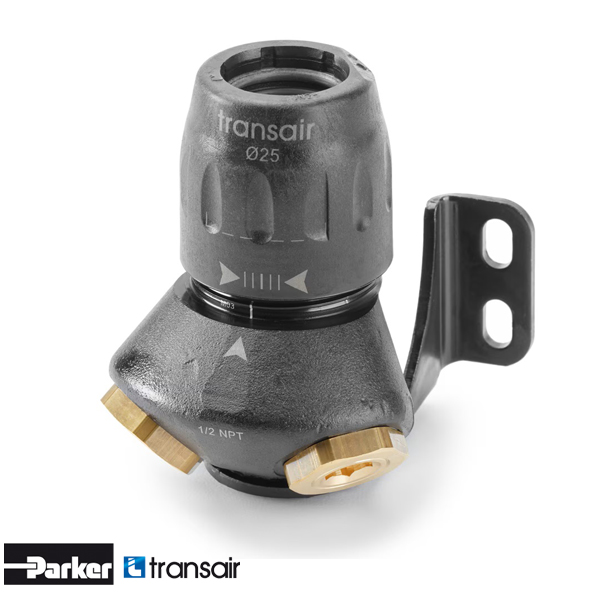 Transair 6682 25 21 muurplaat D25 2x 1/2 45gr.