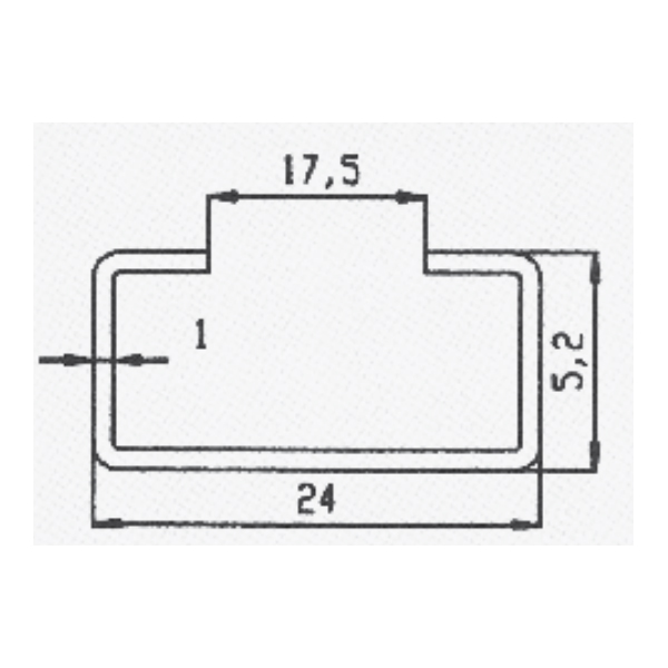 C1 profiel staal EVZ L=2000mm